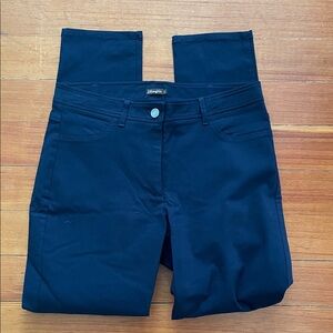 J McLaughlin Navy Blue Trousers, faux front pockets, size 6